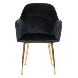 Spisestuestole - 2 stk spisebordsstole ~ spisestole i sort fljl