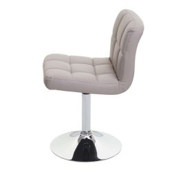 Spisestuestole - 2 drejbar spisebordsstole - taupe gr/brun kunstlder