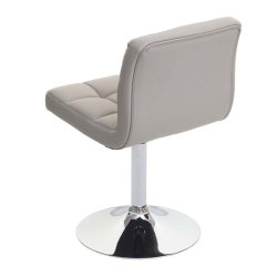 Spisestuestole - 2 drejbar spisebordsstole - taupe gr/brun kunstlder