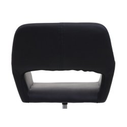 Spisestuestol - hjdejusterbar spisebordsstol - sort kunstlder