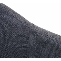 Spisebordsstole - 2 spisestole med stofsde i mrkegr stof