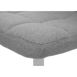 Spisestuestole - 2 drejbar spisebordsstole - lysegrt stof