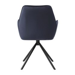 Spisestuestol - drejbar spisestol med fljlsde i antracit fljl stof