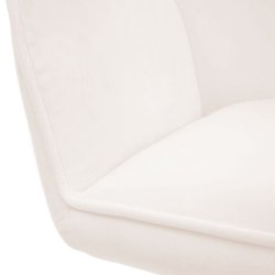 Spisestuestol - drejbar spisestol med fljlsde i creme beige stof