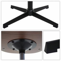 Spisebordsstol - retro valnd spisestuestol med sort imiteret kunstlder