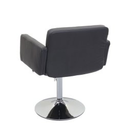 Spisebordsstol - 360 roterbar spisestol - gr imiteret PU kunstlder