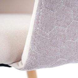 Spisebordsstole - 2 stk spisestuestole ~ spisestole i creme beige stof