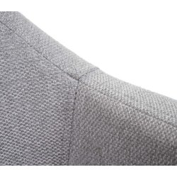 Spisebordsstole - 2 spisestole med stofsde i lysegr stof