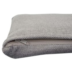 Spisebordsstole - 2 spisestole med stofsde i lysegr stof