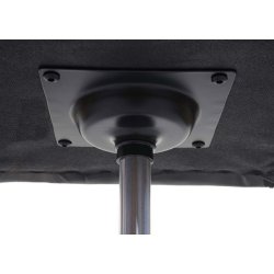 Spisestuestol - hjdejusterbar spisebordsstol - sort kunstlder