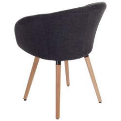 Spisestol - spisestuestol i retro 50'er design ~ mrkegr stof