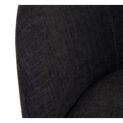 Spisestol - spisestuestol i retro 50'er design ~ mrkegr stof