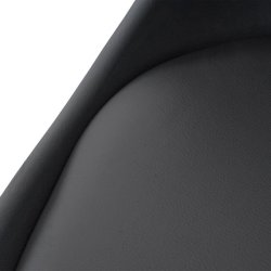 Spisestuestol - retro spisebordsstol med sort imiteret kunstlder