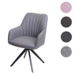 Spisestol - spisebordsstol og spisestuestol - lysegr stofsde