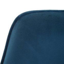 Spisestuestol - drejbar spisestol med fljlsde i turkis bl fljl stof