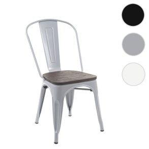 Cafestol med trsde - gr stabelbar bistro stol og spisestol