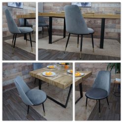 Spisestole - 2 stk spisestuestole - spisebordsstole - gr fljl