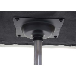 Spisestuestol - hjdejusterbar spisebordsstol - hvid kunstlder