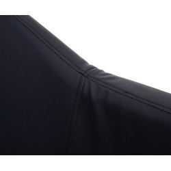 Spisebordsstole - 2 spisestole med ldersde i sort kunstlder