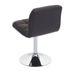 Spisestuestole - 2 drejbar spisebordsstole - mrkegrt stof