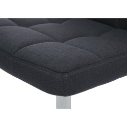 Spisestuestole - 2 drejbar spisebordsstole - mrkegrt stof