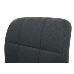 Spisestuestole - 2 drejbar spisebordsstole - mrkegrt stof