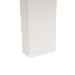 Metalbnk - bnk i metal - parkbnk i hvid pulverlakeret stl - 127 cm