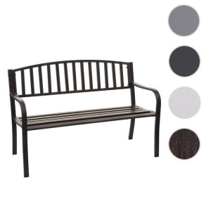 Metalbnk - bnk i metal - parkbnk i bronze pulverlakeret stl - 127 cm