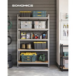 Stlreol med 5 hylder - lagerreol - slv reol 200 x 120 x 60