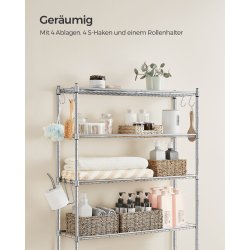 Badevrelsesreol - stlreol til over toilet og vaskemaskine - slv