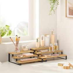 Krydderihylder - st med 2 stabelbare kkkenhylder - bambus