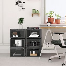 Opbevaringsbokse - 6 stk skokasser - opbevaringskasser til sko