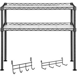 Mikroblgeovns stativ med opbevaringshylder til kkkenbord