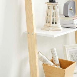 Stigereol - bogreol - hvid gulvreol i tr - 171 x 60 x 35