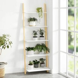 Stigereol - bogreol - hvid gulvreol i tr - 171 x 60 x 35