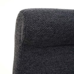 Barstole - 2 stk med mrkegr stofsder, lyse trben, fodsttte og hj ryg