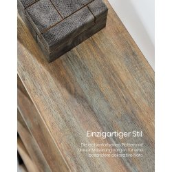 Reol - stor stuereol i industrielt design - brun 158x24x166