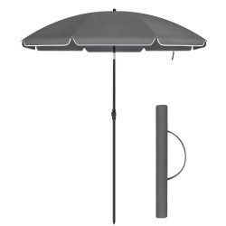 Strandparasol  1,6 M - 160 parasol til strand - gr