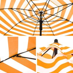Strandparasol � 1,6 M - �160 parasol til strand - orange og hvid