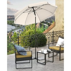 Strandparasol � 1,6 M - �160 parasol til strand - beige