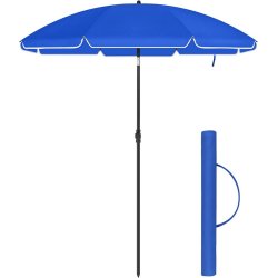 Strandparasol � 1,6 M - �160 parasol til strand - bl�