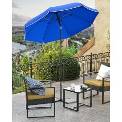 Strandparasol � 1,6 M - �160 parasol til strand - bl�