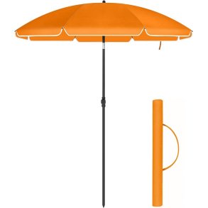 Strandparasol  2 M - 200 parasol til strand - orange