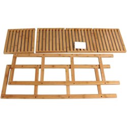 Badev�relsesreol med 4 hylder - bambus reol - 98 x 33 x 33