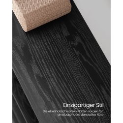 Reol - stor stuereol i industrielt design - sort 158x24x166