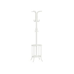 Stumtjener - frakke stativ i metal - hvid 40 x 40 x 175 cm