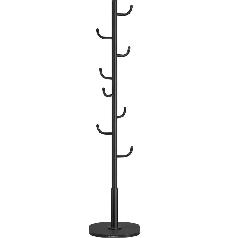 Stumtjener - frakke stativ i metal - sort 40 x 40 x 175,3 cm