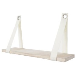 Vghngt hylde - vghylde - svvende trhylde 27x50 cm - rustik natur