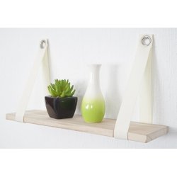Vghngt hylde - vghylde - svvende trhylde 27x50 cm - rustik natur