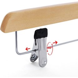 Buksebjler i tr - justerbare 8-pak bukseklemme bjler - 35,5 cm